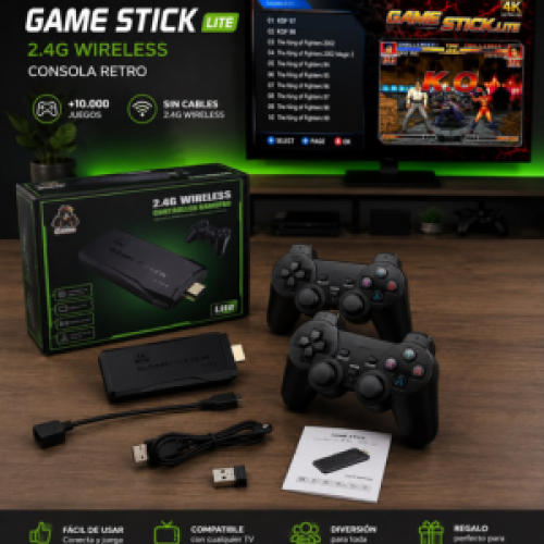 🎮🔥 **GAME STICK PAD BM8 – EMULADOR RETRO CON 2 MANDOS INALÁMBRICOS** 🔥🎮